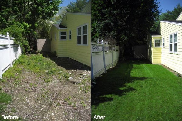 Narragansett Lawn Seeding Project