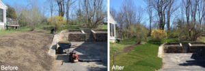 Sod Install Before and After